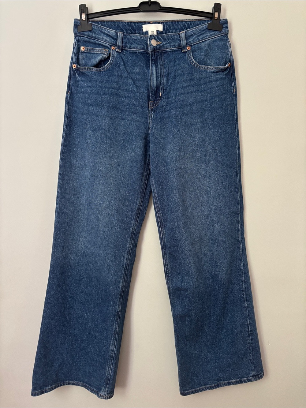 H&M Harper High Rise Wide Leg Jeans Size 10
